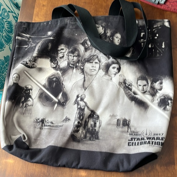 RARE Convention Exclusive 2017 Star Wars Celebration 2017 Tote Bag w/zip pocket - Picture 3 of 12